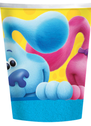 Azúrkék nyomok Fun papír pohár 8 db-os 250 ml