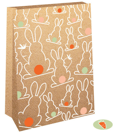 Húsvéti Bunny papírzacskó 4 db-os