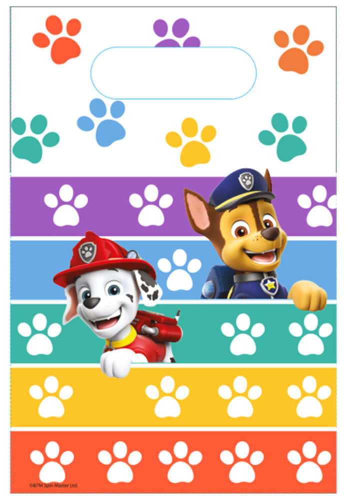 Mancs Őrjárat Color Paws ajándéktasak, ajándékzacskó 8 db-os
