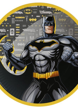 Batman City papírtányér 8 db-os 23 cm