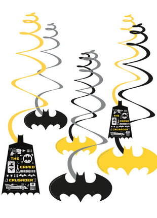 Batman City szalag dekoráció 6 db-os szett