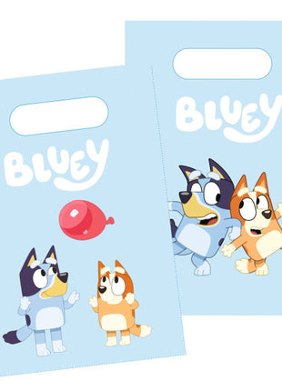 Bluey Joke papír ajándéktasak, ajándékzacskó 8 db-os