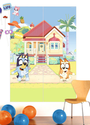Bluey Joke fali dekorációs szett 4 db-os fotókellékekkel