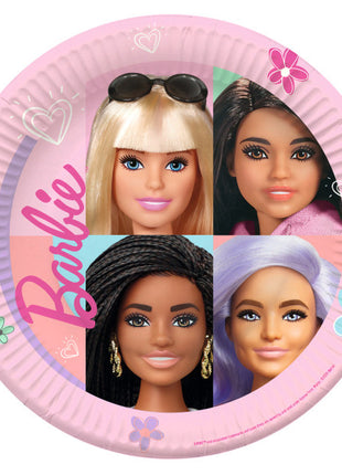 Barbie Sweet Life papírtányér 8 db-os 23 cm