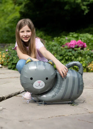 Cicás Grey sétáló fólia lufi 75 cm