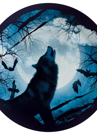 Kísértetjárta erdő Haunted Forest papírtányér 8 db-os 23 cm