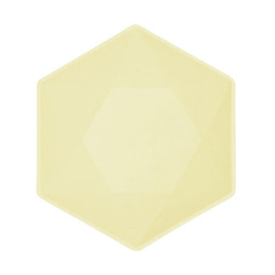 Sárga Vert Decor hatszögletű mélytányér 6 db-os 15,8 cm