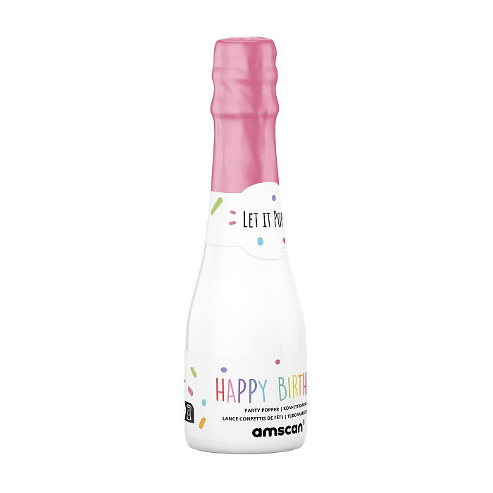 Színes Pink Bottle konfetti kilövő