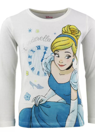 Disney Hercegnők Cinderella fehér gyerek hosszú ujjú póló 6 éveseknek, 116 cm