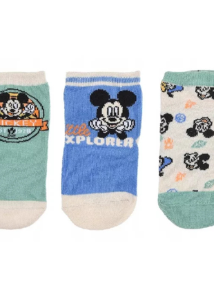 Disney Mickey Explorer Green baba zokni, zöld színű, Mickey egér mintával, 6–12 hónapos méret