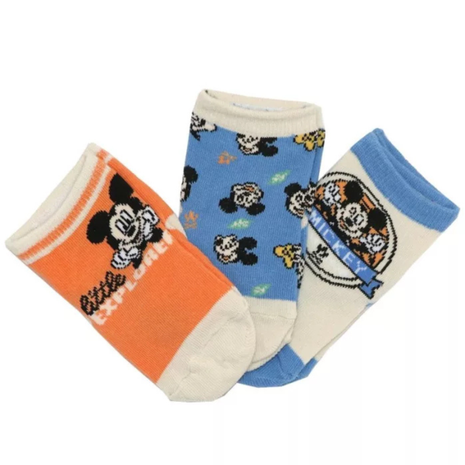 Disney Mickey Explorer Orange baba zokni, narancssárga színű, Mickey egér mintával, 6–12 hónapos méret