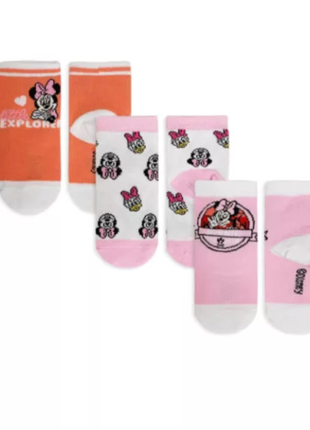 Disney Minnie Explorer Pink baba zokni 6/12 hónapos korig, rózsaszín mintás babazokni
