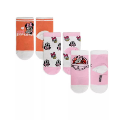 Disney Minnie Explorer Pink baba zokni 6/12 hónapos korig, rózsaszín mintás babazokni