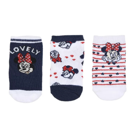 Disney Minnie Lovely Blue baba zokni, kék színű, Minnie egér mintával, 0–6 hónapos méret