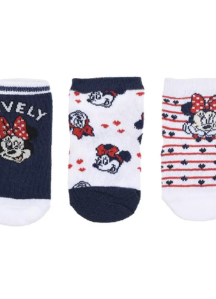 Disney Minnie Lovely Blue baba zokni, kék színű, Minnie egér mintával, 6–12 hónapos méret