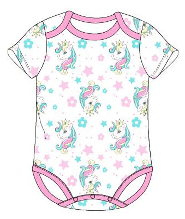 Unikornis baba body, kombidressz (68-92)