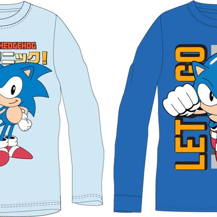 Sonic a sündisznó Ring gyerek hosszú ujjú póló, felső 4 - 12 év / 104  - 152 cm