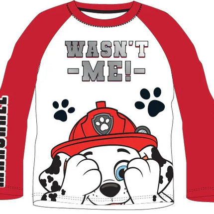 Mancs Őrjárat Red gyerek hosszú póló, felső 3 - 8 év / 98 - 128 cm