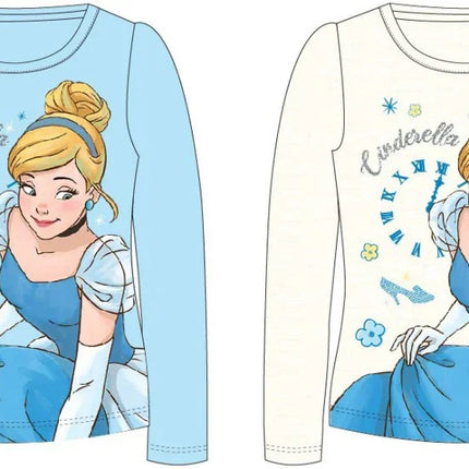 Disney Hercegnők Cinderella gyerek hosszú póló, felső 3 - 8 év / 98 - 128 cm