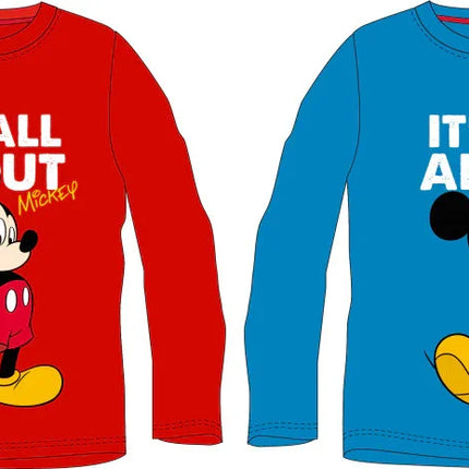 Disney Mickey All About gyerek hosszú ujjú póló 3 - 8 év / 98 - 128 cm