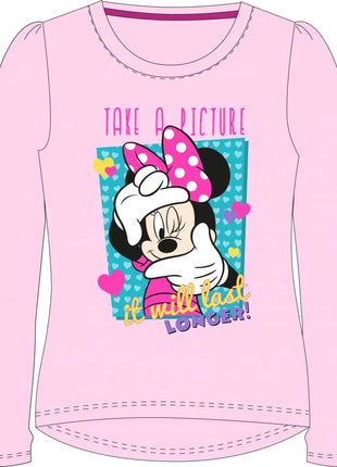 Disney Minnie Take a Picture gyerek hosszú póló, felső 4 - 9 év / 104 - 134 cm