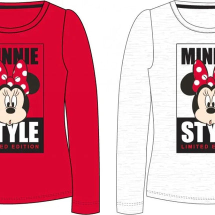 Disney Minnie Style gyerek hosszú póló, felső 3 - 8 év / 98 - 128 cm