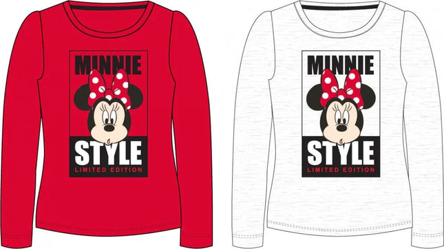 Disney Minnie Style gyerek hosszú póló, felső 3 - 8 év / 98 - 128 cm