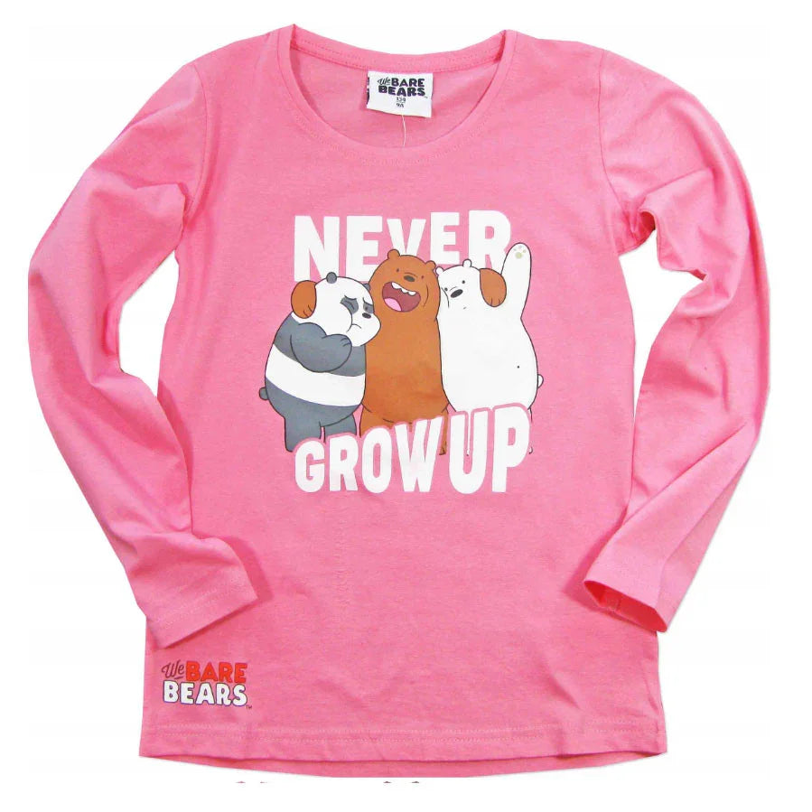 Medvetesók Never Grow Up gyerek hosszú póló, felső 9 - 14 év / 134 - 164 cm