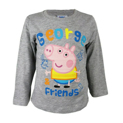 Peppa malac George gyerek hosszú póló, felső 2 - 6 év / 92 - 116 cm