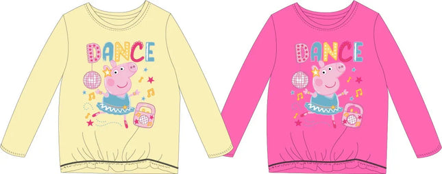 Peppa malac Dance gyerek hosszú póló, felső 2 - 6 év / 92 - 116 cm