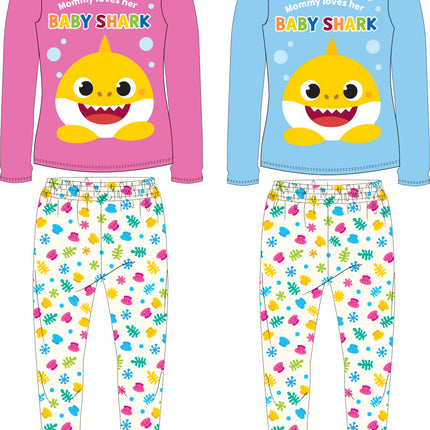 Baby Shark gyerek hosszú pizsama 2 - 6 év / 92 - 116 cm