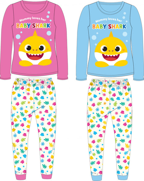 Baby Shark gyerek hosszú pizsama 2 - 6 év / 92 - 116 cm