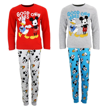 Disney Mickey, Donald gyerek hosszú pizsama 3 - 8 év / 98 - 128 cm