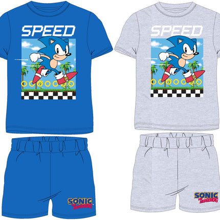 Sonic a sündisznó Speed gyerek rövid pizsama 4 - 8 év / 104 cm - 128 cm