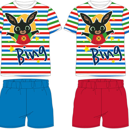 Bing Striped gyerek rövid pizsama 2 - 6 év / 92 - 116 cm