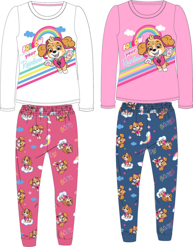 Mancs Őrjárat Rainbow gyerek hosszú pizsama 3 - 8 év / 98 - 128 cm