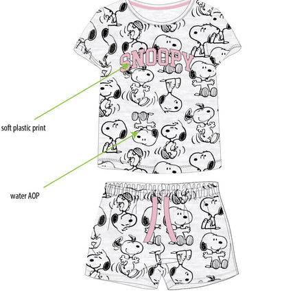 Snoopy gyerek rövid pizsama 9 - 16 év / 134 - 176 cm