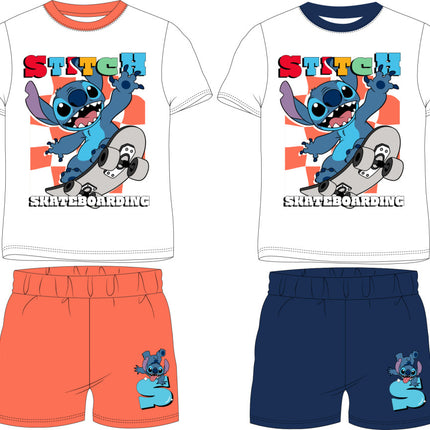Disney Lilo és Stitch, A csillagkutya Skateboarding gyerek rövid pizsama 3 - 8 év / 98 - 128 cm
