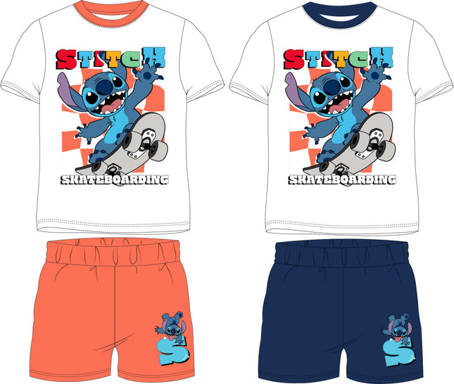 Disney Lilo és Stitch, A csillagkutya Skateboarding gyerek rövid pizsama 3 - 8 év / 98 - 128 cm