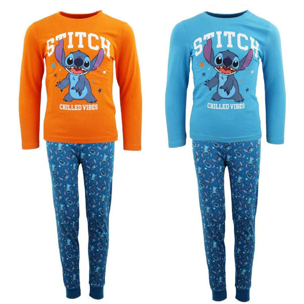 Disney Lilo és Stitch, A csillagkutya Chilled Vibes gyerek hosszú pizsama 104-134 cm