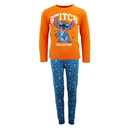 Disney Lilo és Stitch, A csillagkutya Chilled Vibes gyerek hosszú pizsama 104-134 cm