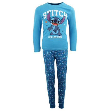 Disney Lilo és Stitch, A csillagkutya Chilled Vibes gyerek hosszú pizsama 104-134 cm