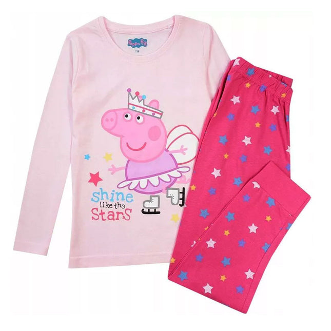 Peppa malac Shine gyerek hosszú pizsama 2 - 6 év / 92 - 116 cm