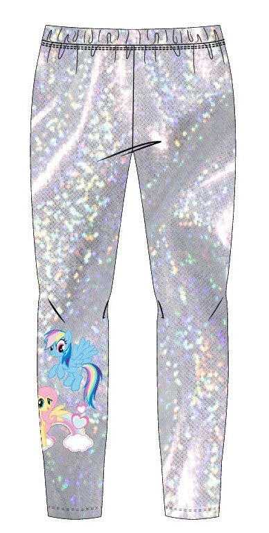 Én kicsi pónim Fluttershy hologrammos gyerek leggings 4 - 9 év / 104 - 134 cm