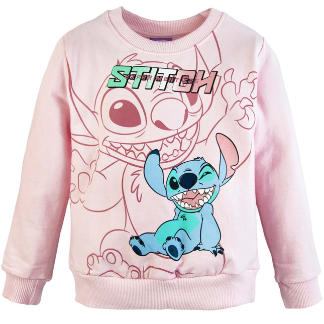 Disney Lilo és Stitch, A csillagkutya Pink gyerek pulóver 4 - 12 év / 104 - 152 cm