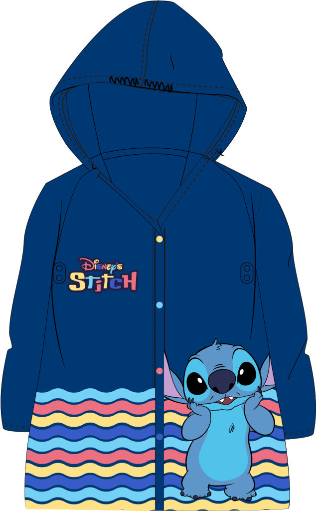 Disney Lilo és Stitch, A csillagkutya Wave esőkabát 3 - 8 év / 98 - 128 cm