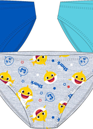 Baby Shark gyerek fehérnemű, alsó 3 darab/csomag 2 - 5 év / 92 - 110 cm