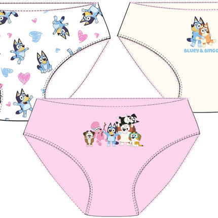 Bluey gyerek fehérnemű, bugyi 3 darab/csomag 3 - 8 év / 98 - 128 cm