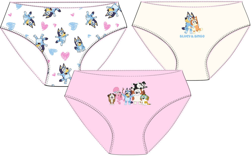 Bluey gyerek fehérnemű, bugyi 3 darab/csomag 3 - 8 év / 98 - 128 cm