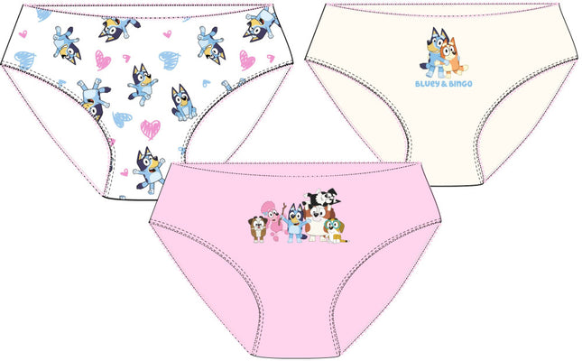 Bluey gyerek fehérnemű, bugyi 3 darab/csomag 3 - 8 év / 98 - 128 cm